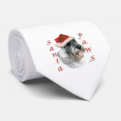 Standard Schnauzer Santa Paws Krawatte (Gerollt)
