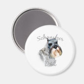 Standard Schnauzer Vater 2 Magnet (Vorderseite/Rückseite)
