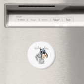 Standard Schnauzer Vater 2 Magnet (In Situ (Geschirrspüler))
