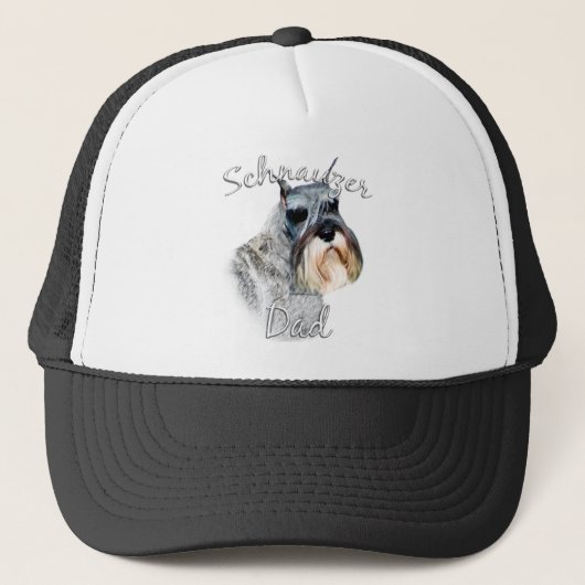 Standard Schnauzer Vater 2 Truckerkappe (Vorderseite)