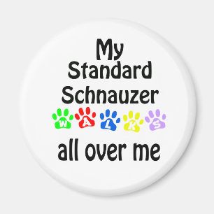 Standard Schnauzer Walking Design Magnet