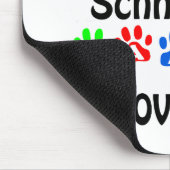 Standard Schnauzer Walking Design Mousepad (Ecke)