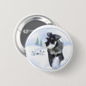 Standard Schnauzer Weihnachten Button (Vorne & Hinten)