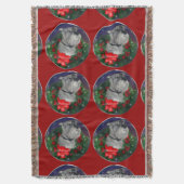 Standard Schnauzer Weihnachten Decke (Vorderseite Vertikal)