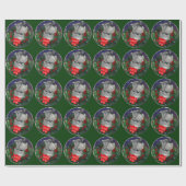 Standard Schnauzer Weihnachten Geschenkpapier (Flach)
