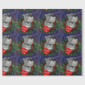 Standard Schnauzer Weihnachten Geschenkpapier (Flach)