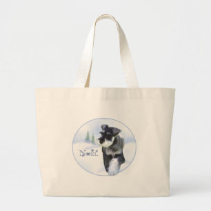 Standard Schnauzer Weihnachten Jumbo Stoffbeutel
