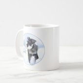 Standard Schnauzer Weihnachten Kaffeetasse (Vorderseite Links)