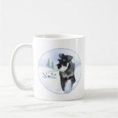 Standard Schnauzer Weihnachten Kaffeetasse (Links)