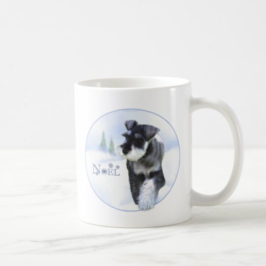 Standard Schnauzer Weihnachten Kaffeetasse (Rechts)