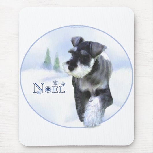 Standard Schnauzer Weihnachten Mousepad (Vorne)