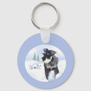 Standard Schnauzer Weihnachten Schlüsselanhänger