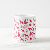 Standard Schnauzer Weihnachtsdesign Kaffeetasse (Mittel)
