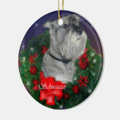 Standard Schnauzer Weihnachtsgeschenke Ornament (Links)