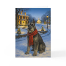 Standard Schnauzer Weihnachtskarte