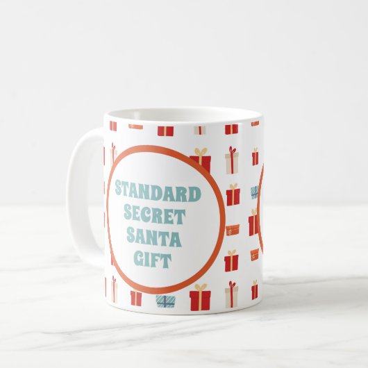 Standard Secret Santa Gift Kaffeetasse (Vorderseite Links)