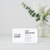 Standard Seidenmatt Visitenkarte (Stehend Vorderseite)