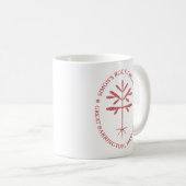 Standard Size Red Simon Rock Siegel Tasse (VorderseiteRechts)
