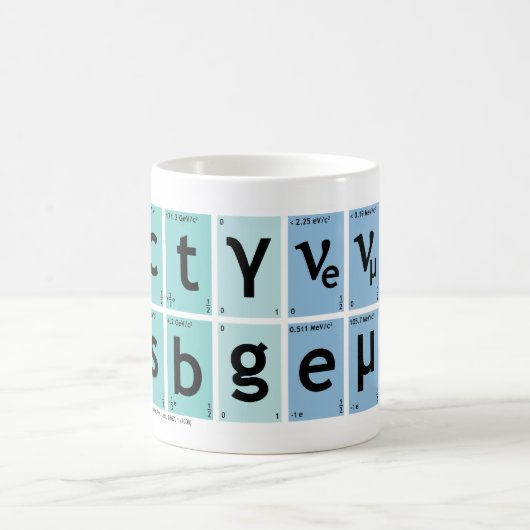 Standard-Tasse der Teilchenphysik Kaffeetasse (Mittel)