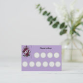 Standard Treuekarte Violett Botanik (Stehend Vorderseite)