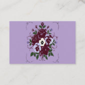 Standard Treuekarte Violett Botanik (Rückseite)