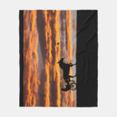 Standard-Trotting Racehorse Fleece Blanket (Vorderseite)