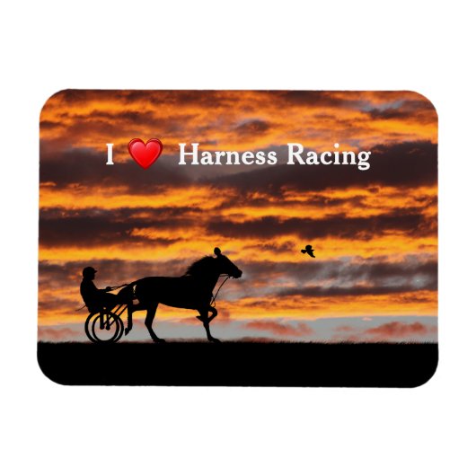Standard Trotting Racehorse Flexible Magnet (Horizontal)
