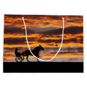 Standard-Trotting-Racehorse-Geschenktasche Große Geschenktüte (Rückseite)