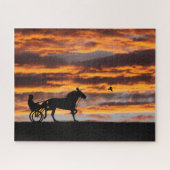 Standard-Trotting-Racehorse Jigsaw-Puzzle Puzzle (Horizontal)