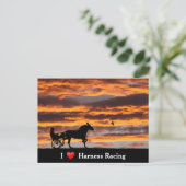 Standard-Trotting-Racehorse-Postkarte Postkarte (Stehend Vorderseite)