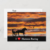 Standard-Trotting-Racehorse-Postkarte Postkarte (Vorne/Hinten)