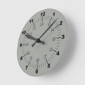 Standard- und Militärzeit Runde Wanduhr (Winkel)