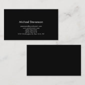 Standard-Unternehmenskarte für Black Background Visitenkarte (Vorne/Hinten)