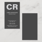 Standard-vertikale Visitenkarte für formatierten T (Vorne/Hinten)