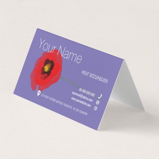 Standard-Visitenkarte für WASSERFARBEN Visitenkarten (Vorderseite)