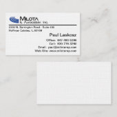 Standard-Visitenkarte Visitenkarte (Vorne/Hinten)