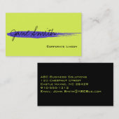 Standard-Visitenkarten für Blue Ink Spot Visitenkarte (Vorne/Hinten)