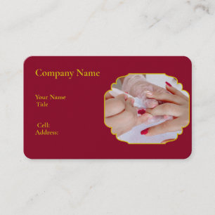 Standard-weiße Vorlage Business Card NAIL SALON Visitenkarte