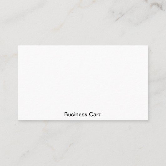 Standard White Visitenkarte (Rückseite)