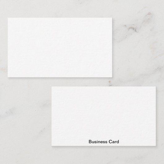 Standard White Visitenkarte (Vorne/Hinten)