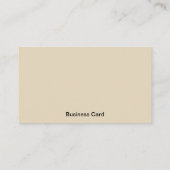 Standard White Visitenkarte (Rückseite)