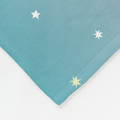 Standard Zimmer Orange blau weiß Meilenstein Baby Fleecedecke (Ecke)