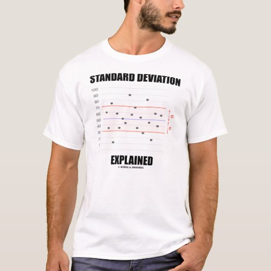 Standardabweichung erklärt T-Shirt (Vorderseite)