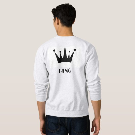 Standardaske für das Bild mit schwarzem King-Text Sweatshirt (Schwarz voll)