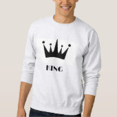 Standardaske für das Bild mit schwarzem King-Text Sweatshirt (Vorderseite)