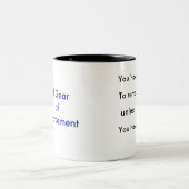 Standardausrüstung Zweifarbige Tasse (Mittel)