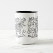 Standardbahnzeit-Zonen 1883 Tasse (Zentrum)