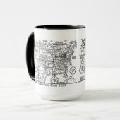 Standardbahnzeit-Zonen 1883 Tasse (Vorderseite Links)