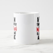 Standardbecher - Lass mich in Ruhe Jumbo-Tasse (Vorderseite)
