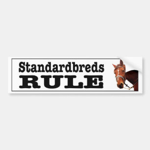 Standardbreds Regel für die Pferdeliebhaber Autoaufkleber
